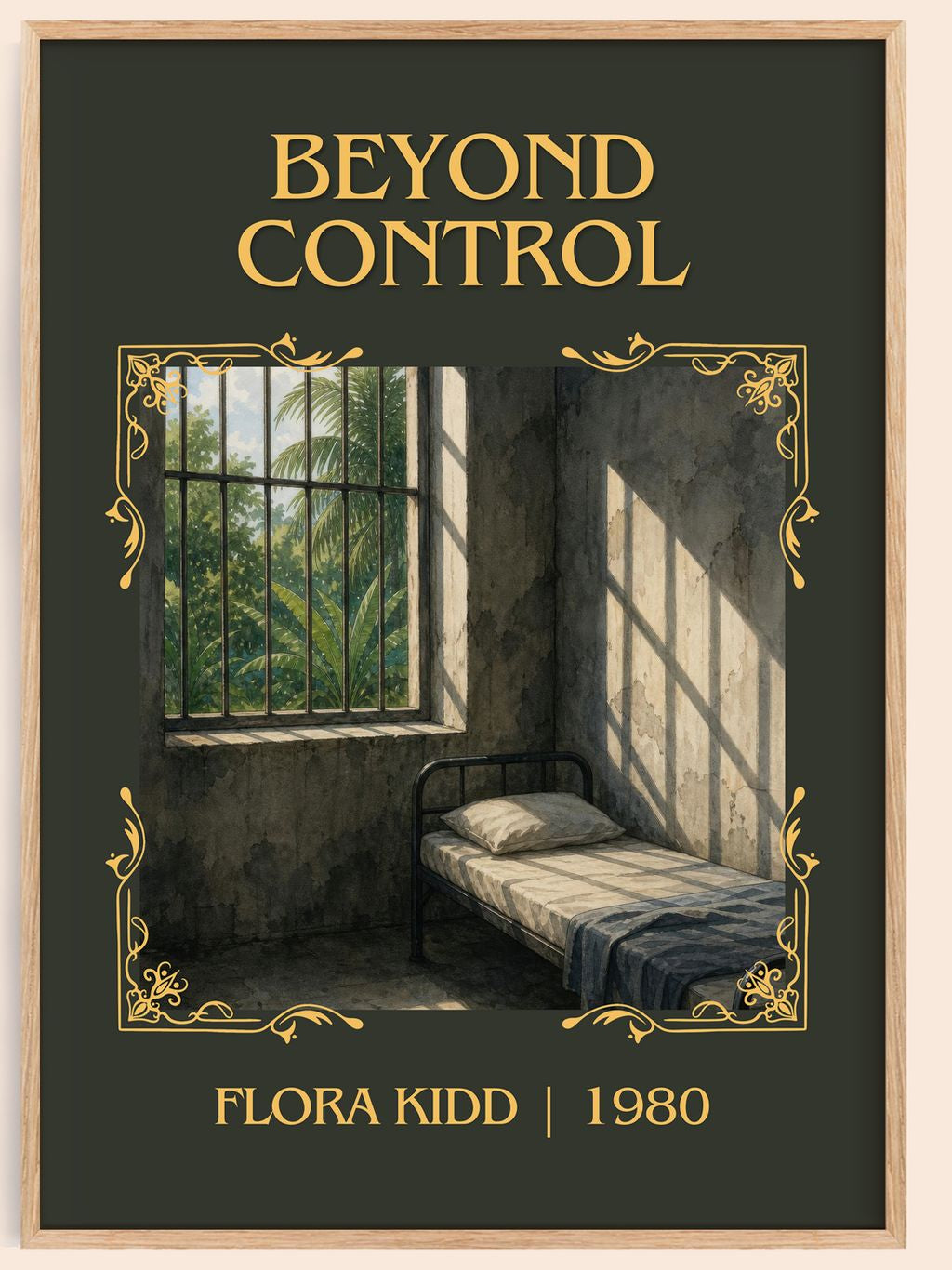 Beyond Control Classic Book Art Print by Flora Kidd – book poster