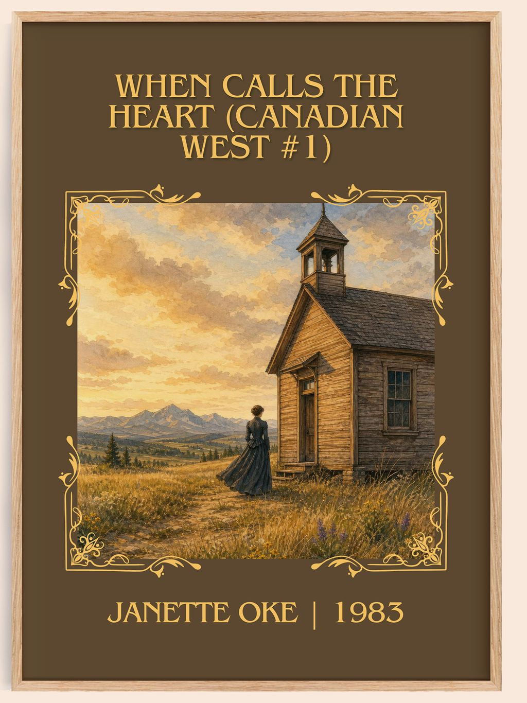 When Calls the Heart (Canadian West #1) Classic Book Art Print by Janette Oke – book poster
