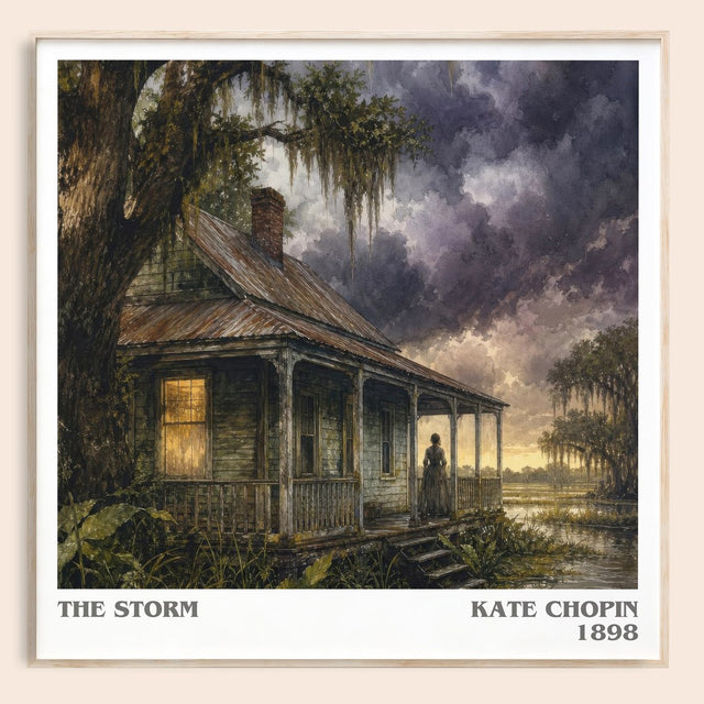The Storm Literary Art Print by Kate Chopin