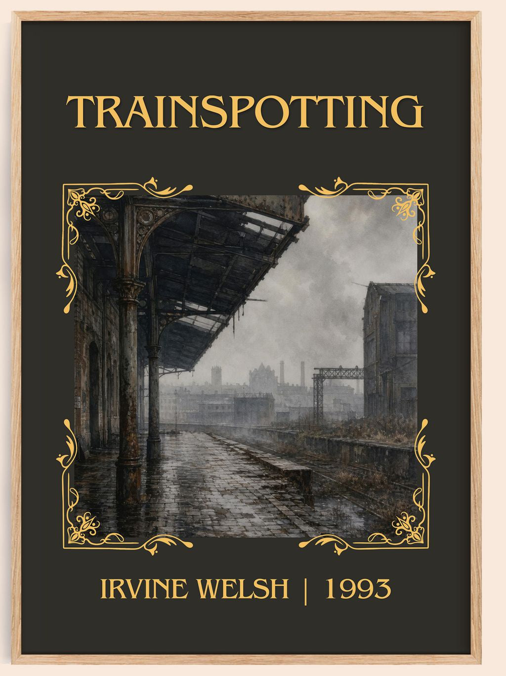 Trainspotting Classic Book Art Print by Irvine Welsh – book poster