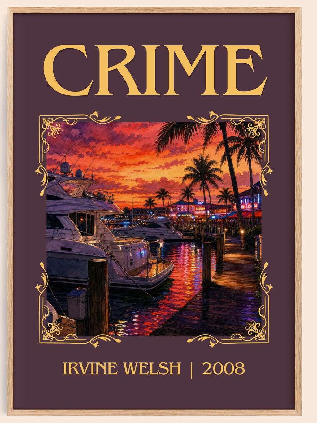 Crime Classic Book Art Print by Irvine Welsh – book poster