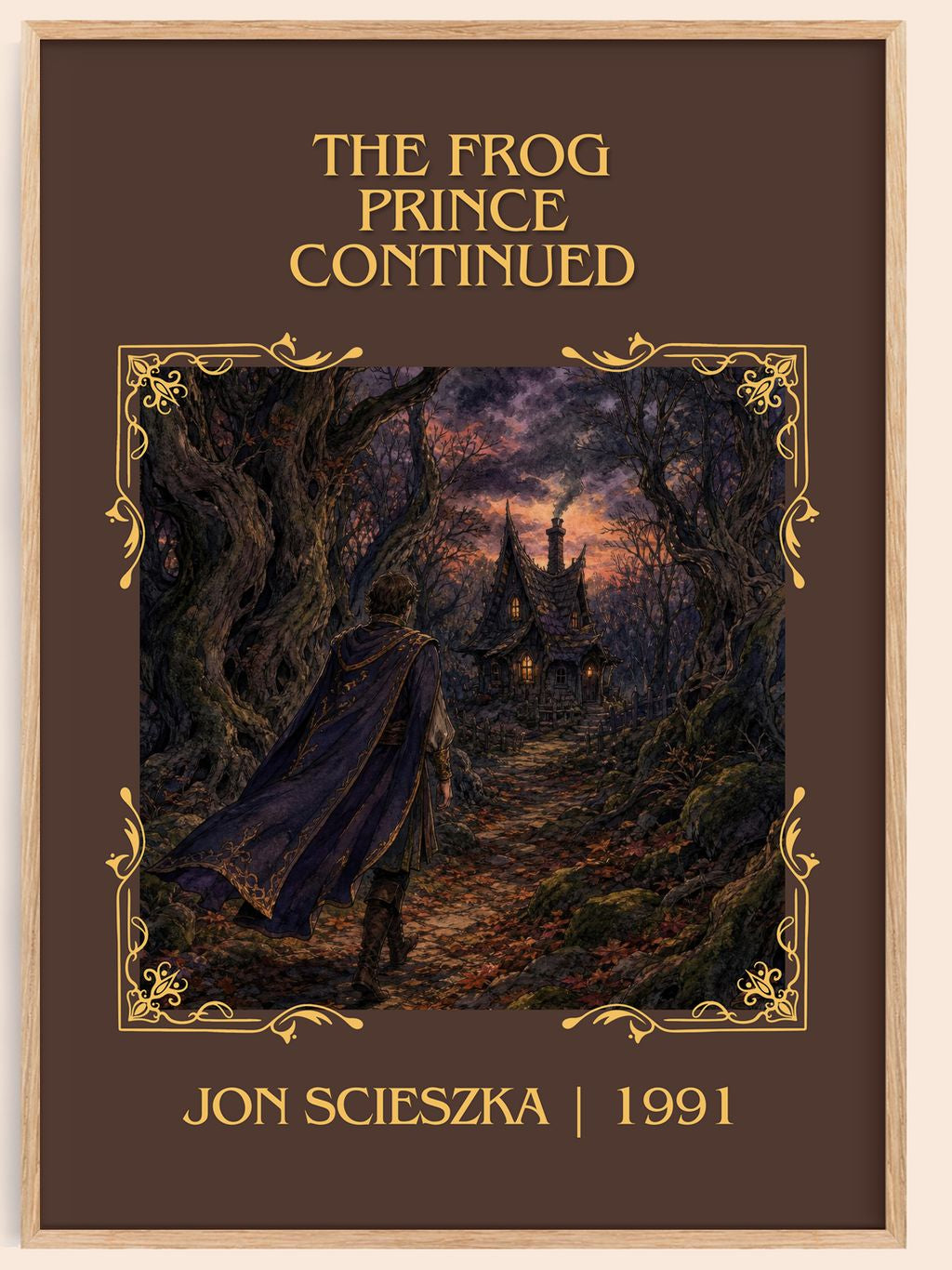 The Frog Prince Continued Classic Book Art Print by Jon Scieszka – book poster