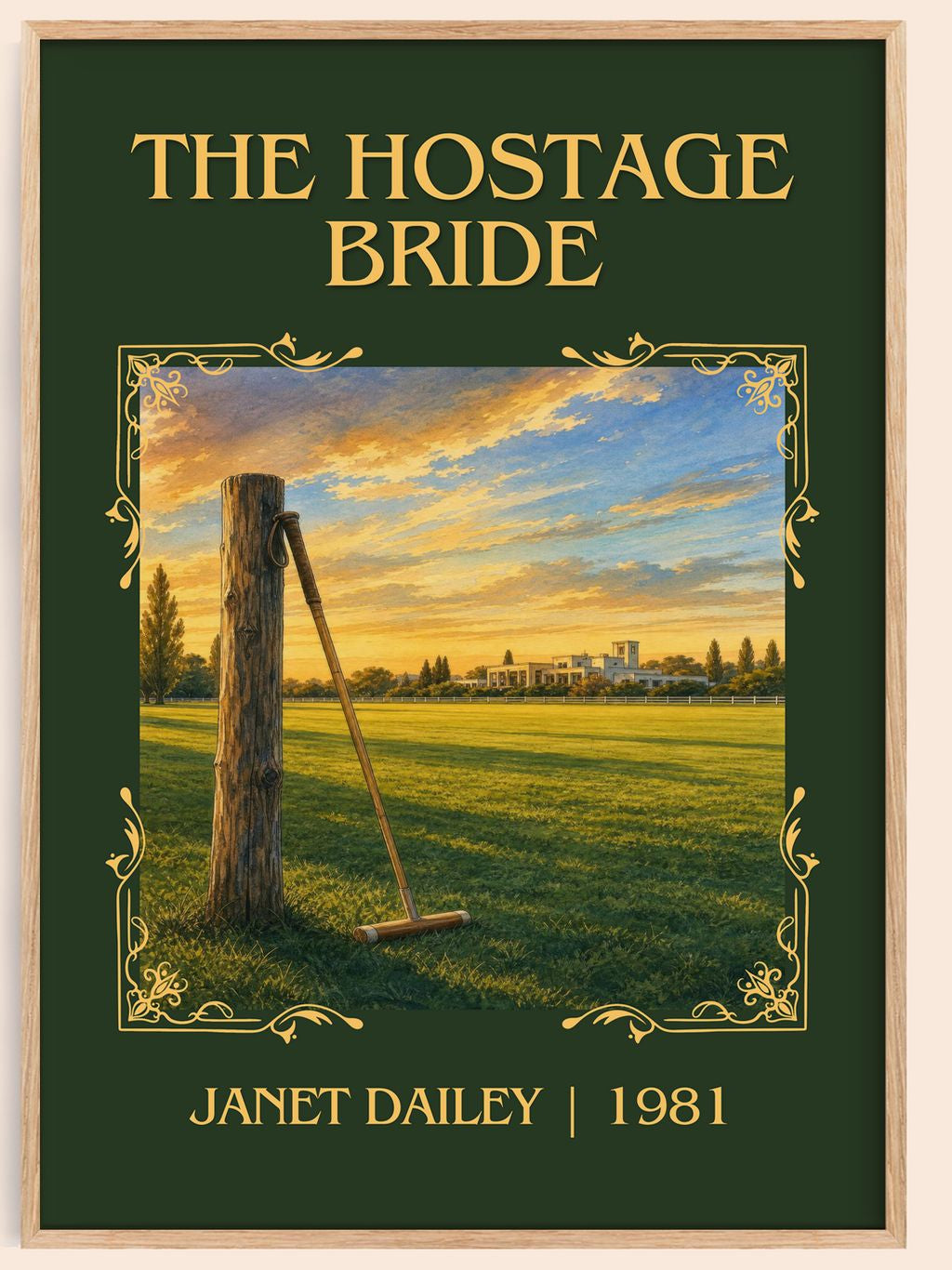 The Hostage Bride Classic Book Art Print by Janet Dailey – book poster