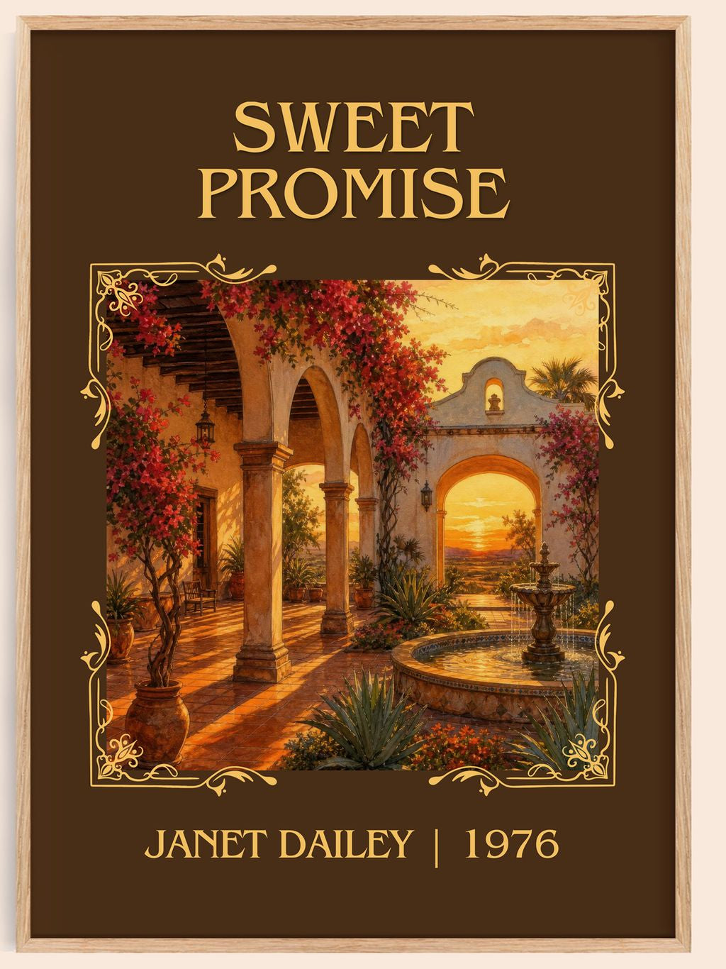 Sweet Promise Classic Book Art Print by Janet Dailey – book poster