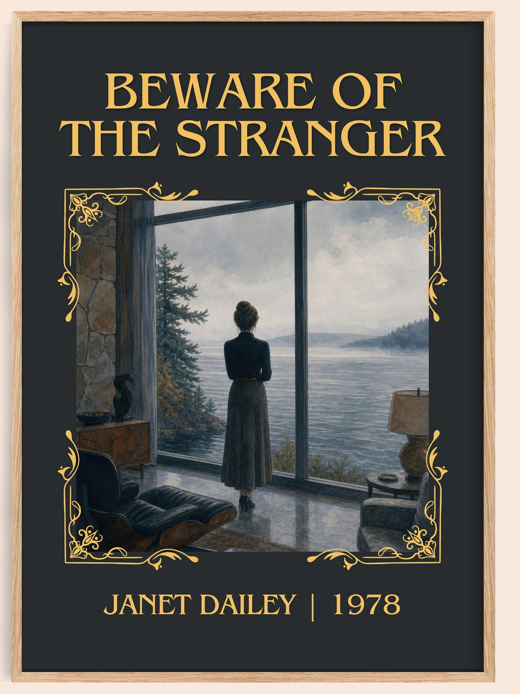 Beware of the Stranger Classic Book Art Print by Janet Dailey – book poster