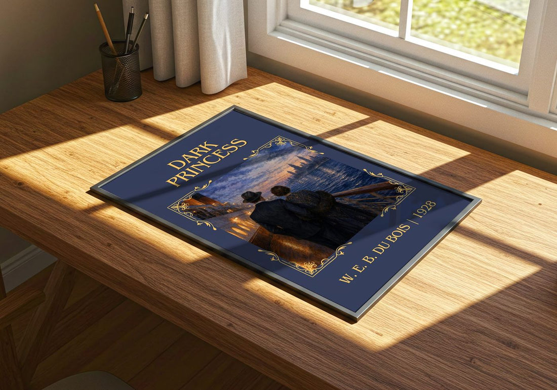 Dark princess Classic Book Art Print by W. E. B. Du Bois – print on a sunlit desk