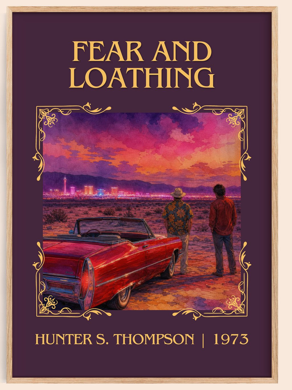 Fear and Loathing Classic Book Art Print by Hunter S. Thompson – book poster