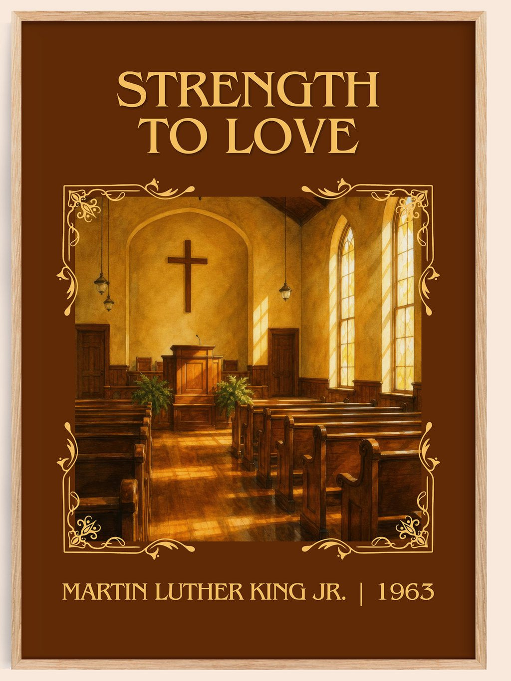 Strength to love Classic Book Art Print by Martin Luther King Jr. – book poster