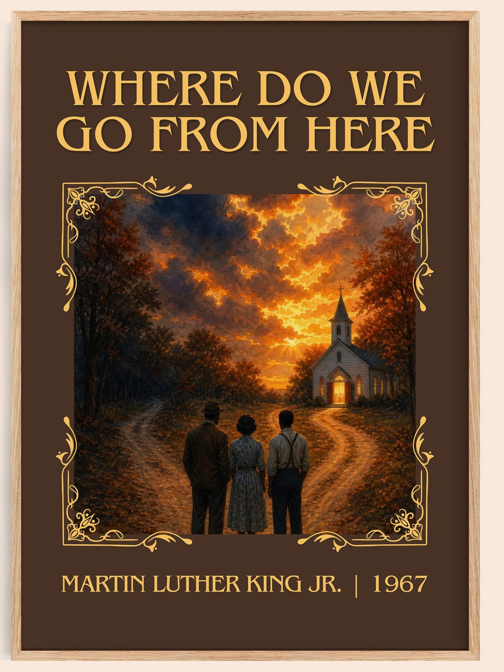 Where do we go from here Classic Book Art Print by M. Jr. – book poster