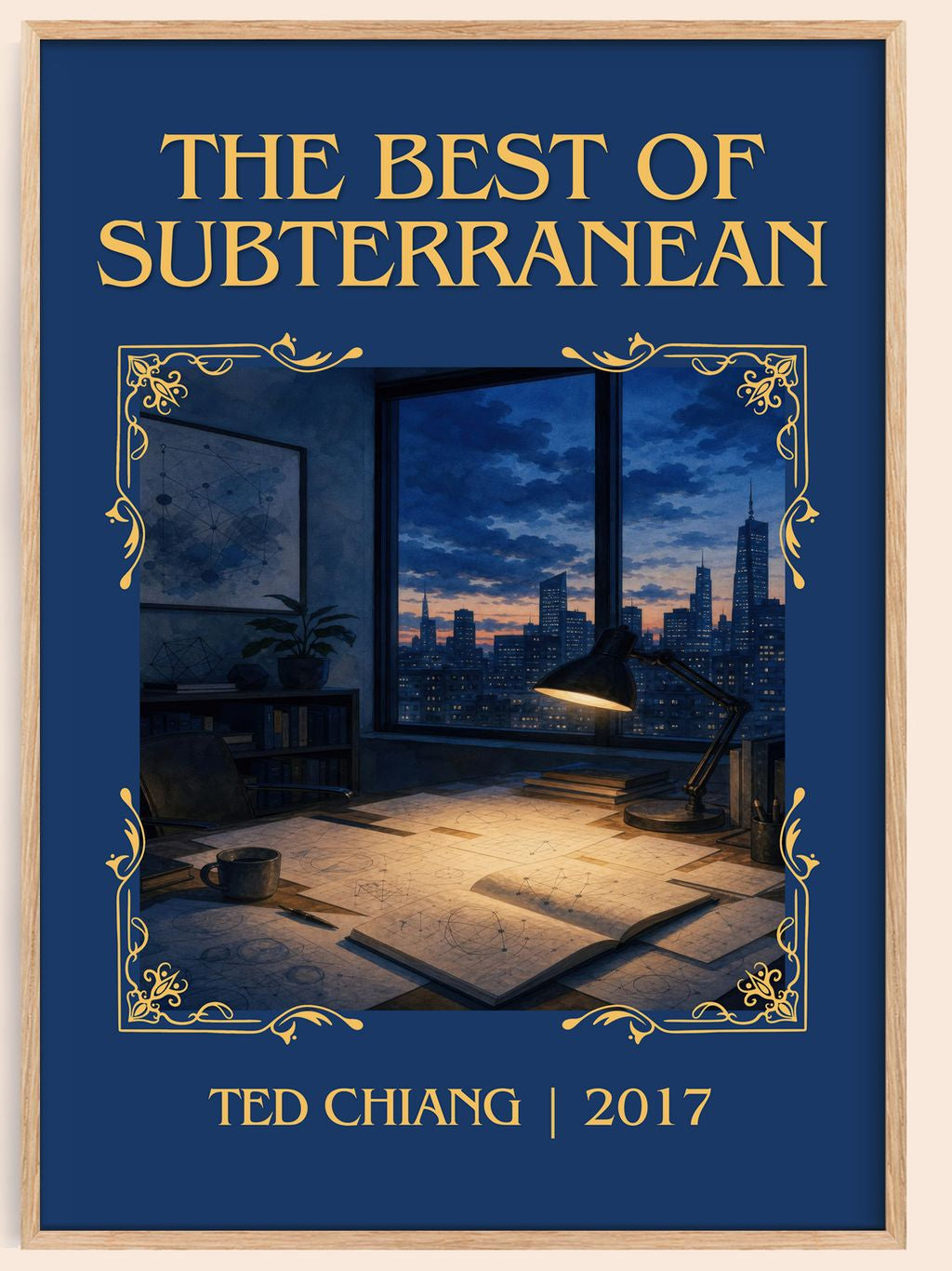 The Best of Subterranean Classic Book Art Print by Ted Chiang – book poster