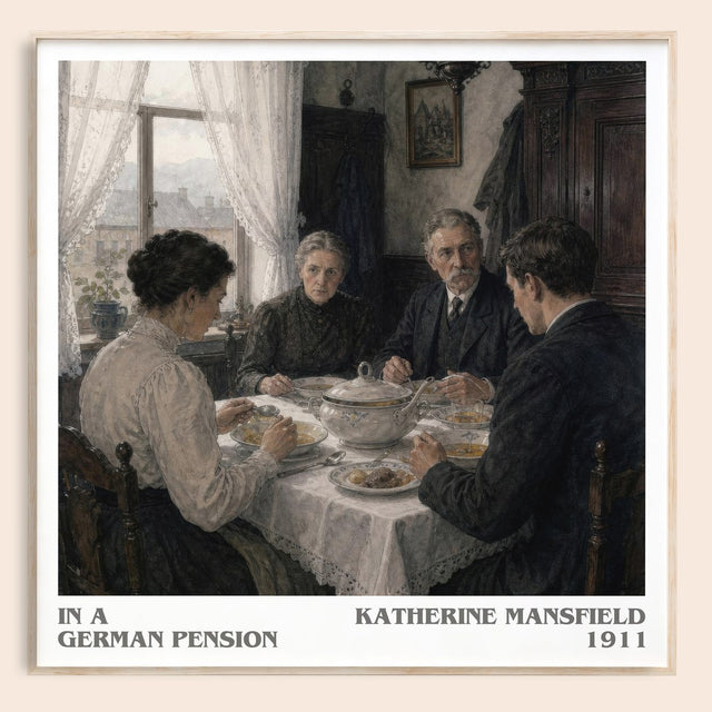 In A German Pension Literary Art Print by Katherine Mansfield