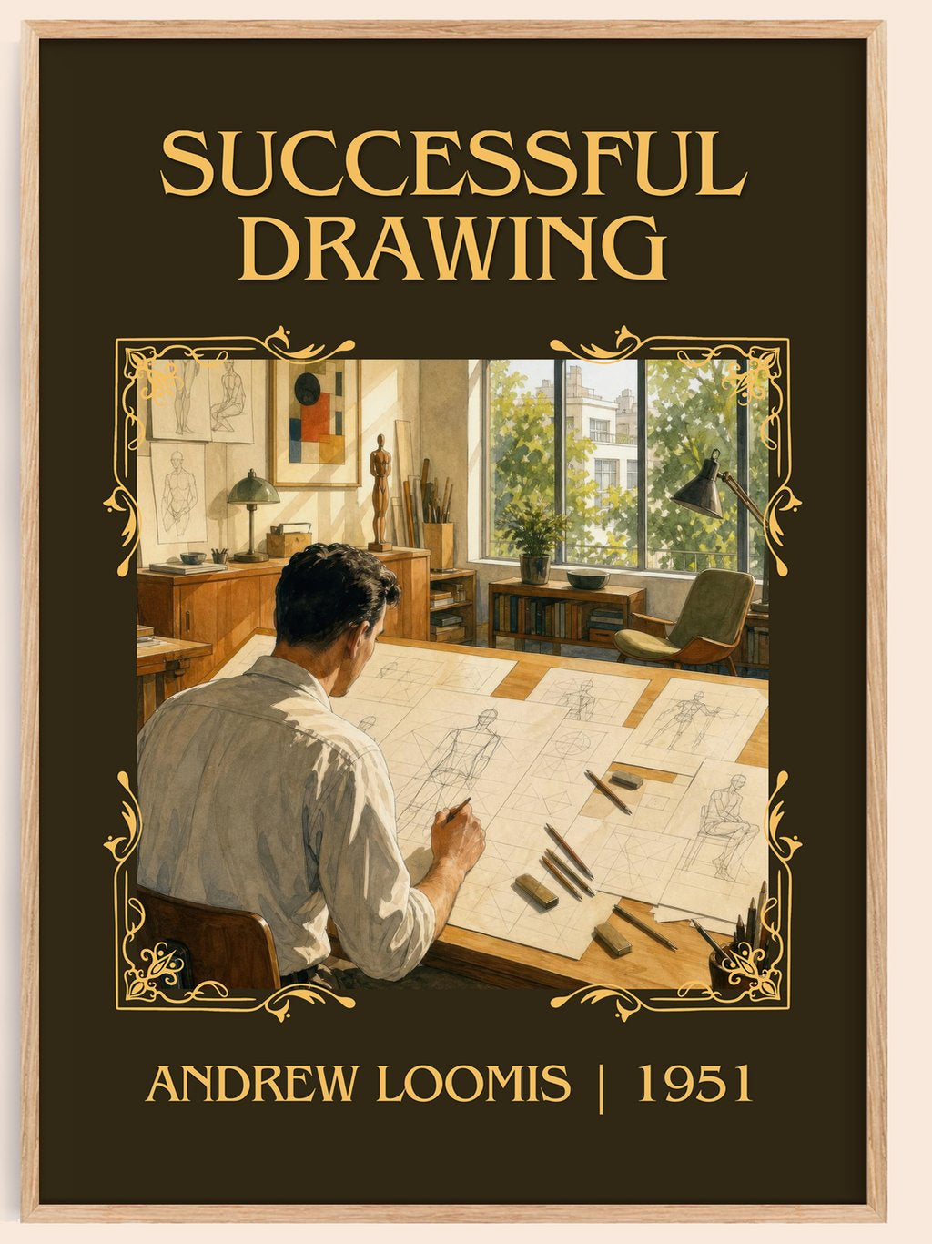 Successful drawing Classic Book Art Print by Andrew Loomis – book poster