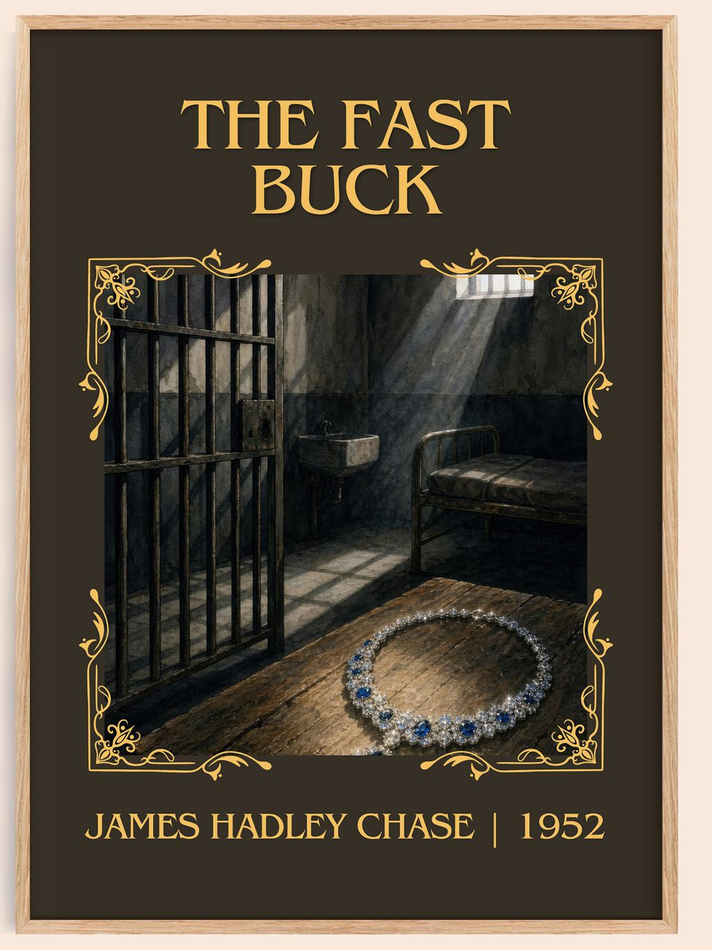 The Fast Buck Classic Book Art Print by James Hadley Chase – book poster