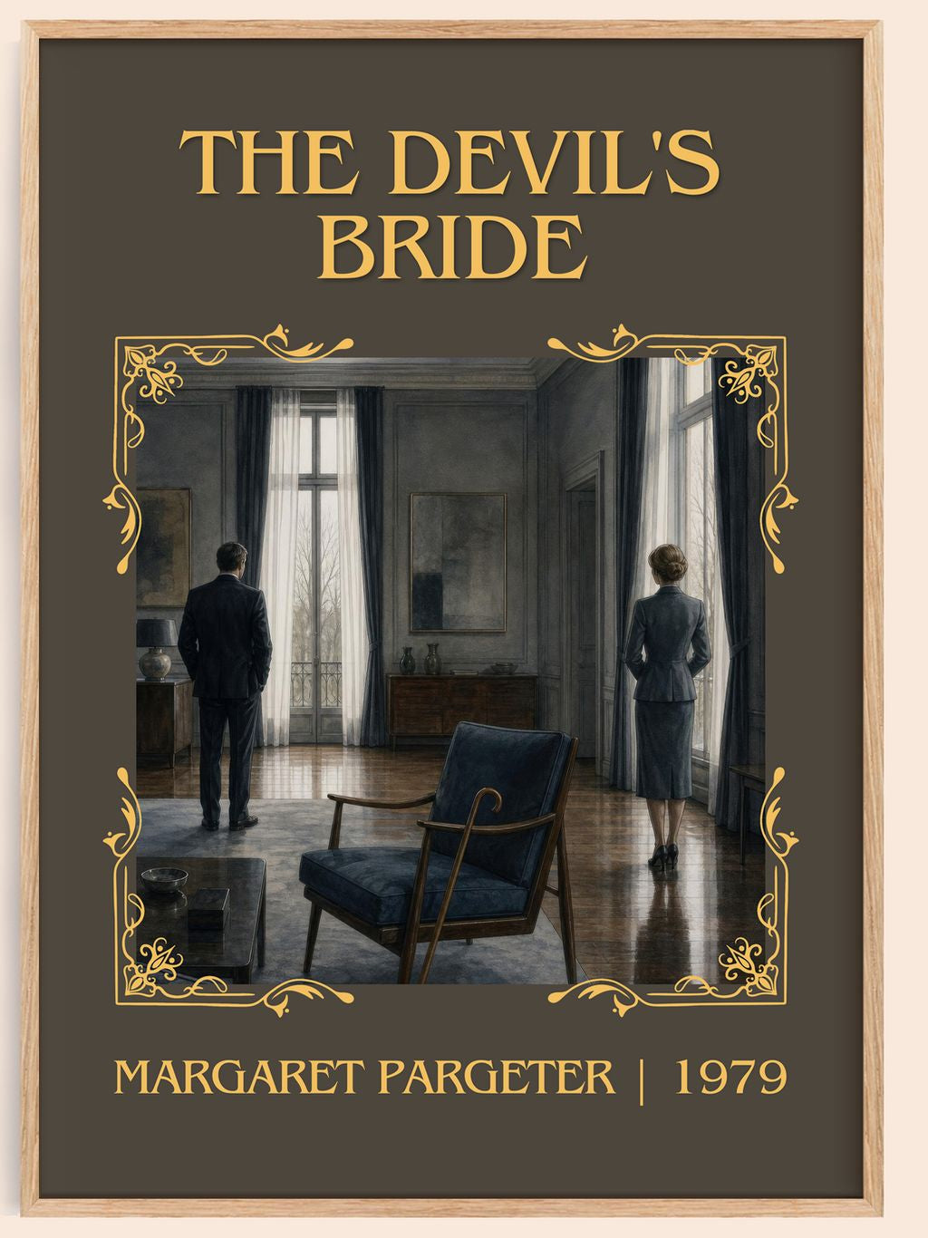 The Devil's Bride Classic Book Art Print by Margaret Pargeter – book poster