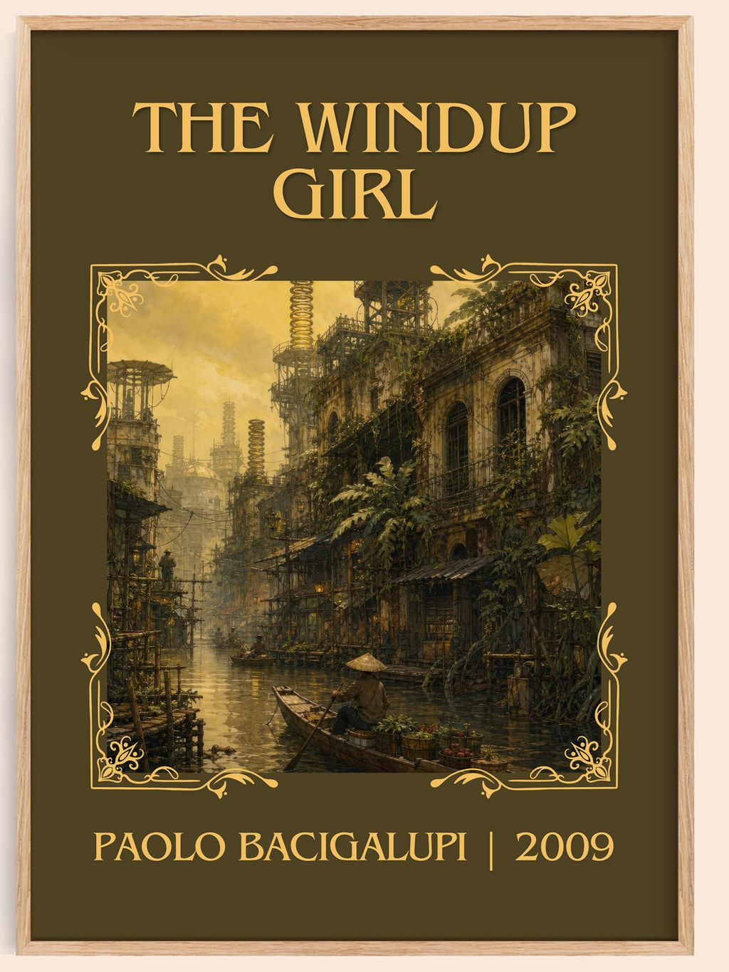 The Windup Girl Classic Book Art Print by Paolo Bacigalupi – book poster