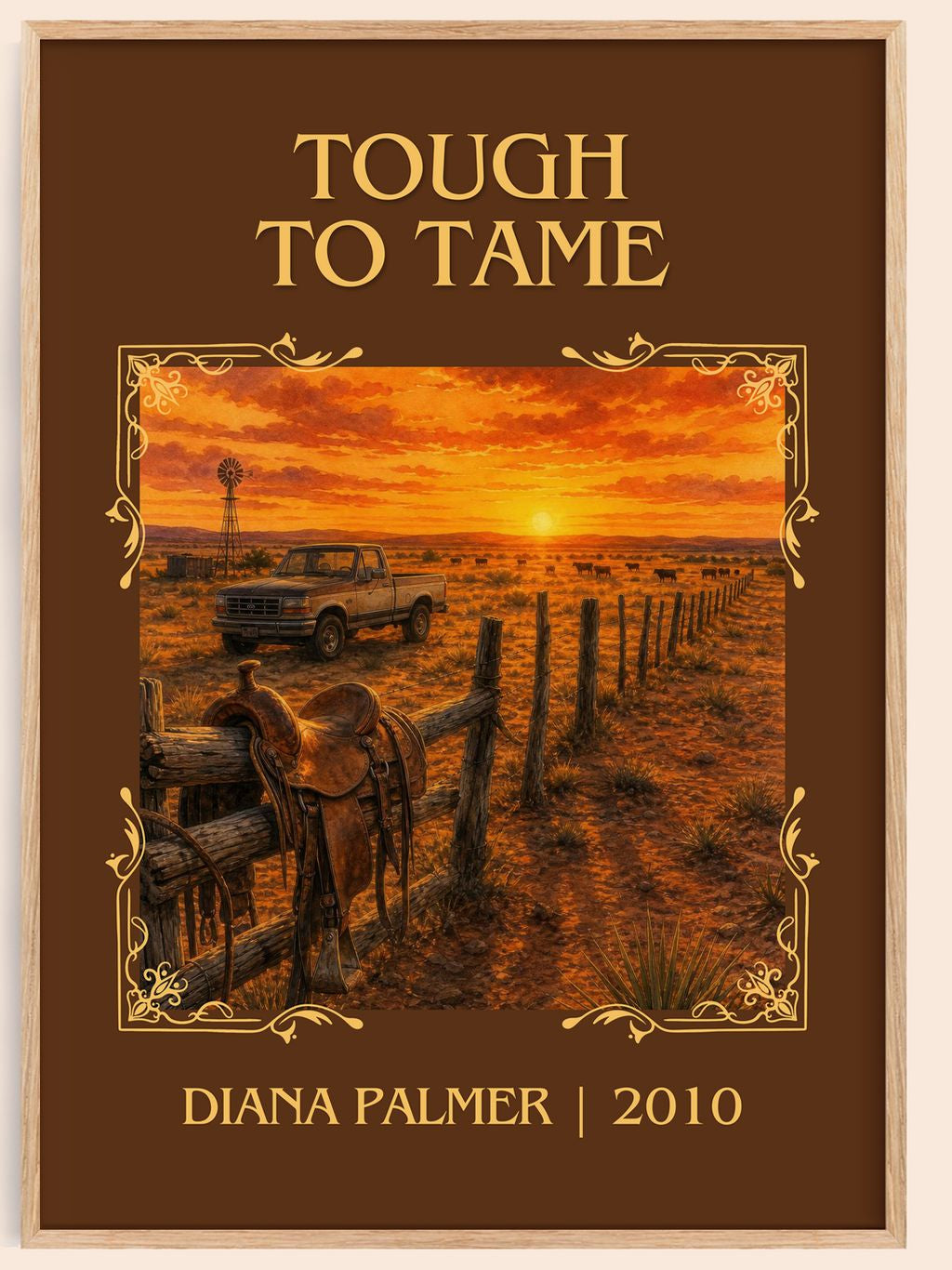 Tough to Tame Classic Book Art Print by Diana Palmer – book poster