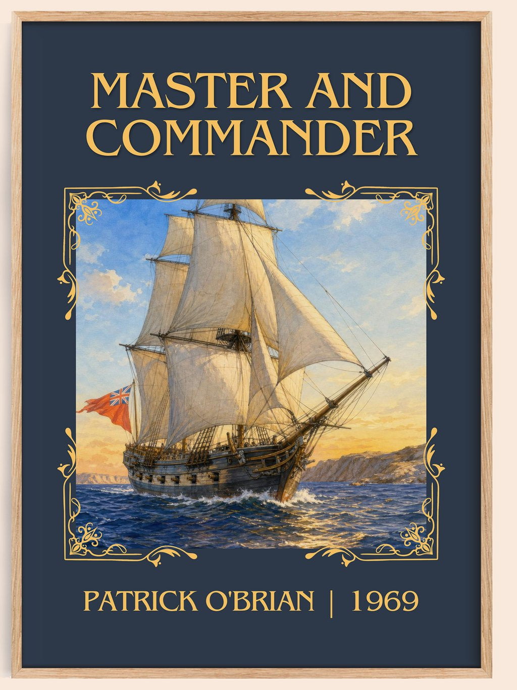 Master and Commander Classic Book Art Print by Patrick O'Brian – book poster