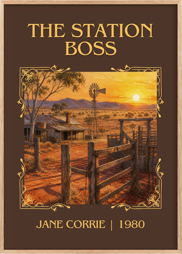 The station boss Classic Book Art Print by Jane Corrie