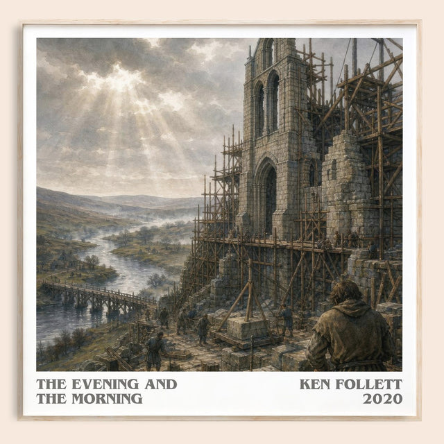The Evening And The Morning Literary Art Print by Ken Follett