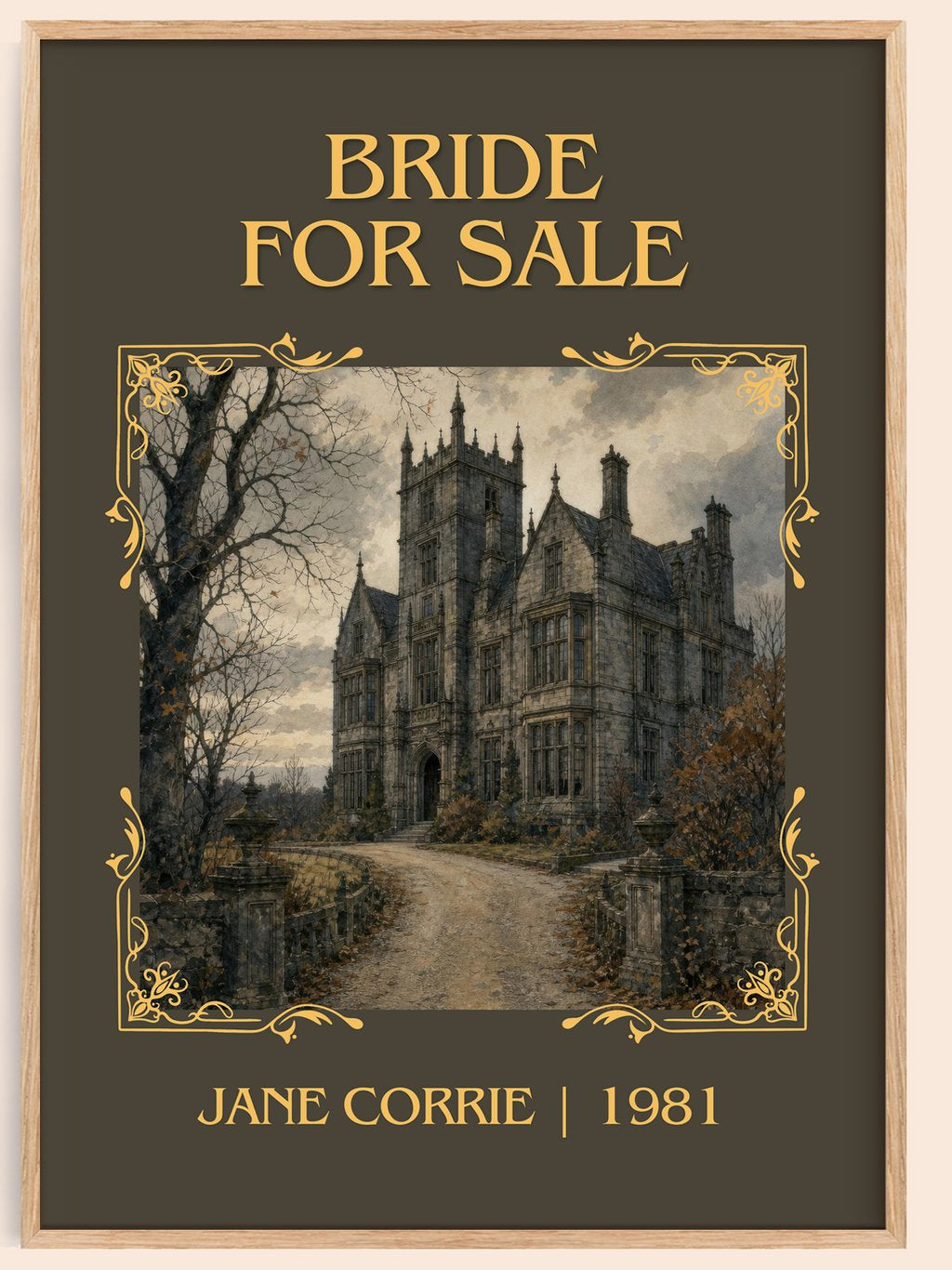 Bride For Sale Classic Book Art Print by Jane Corrie – book poster