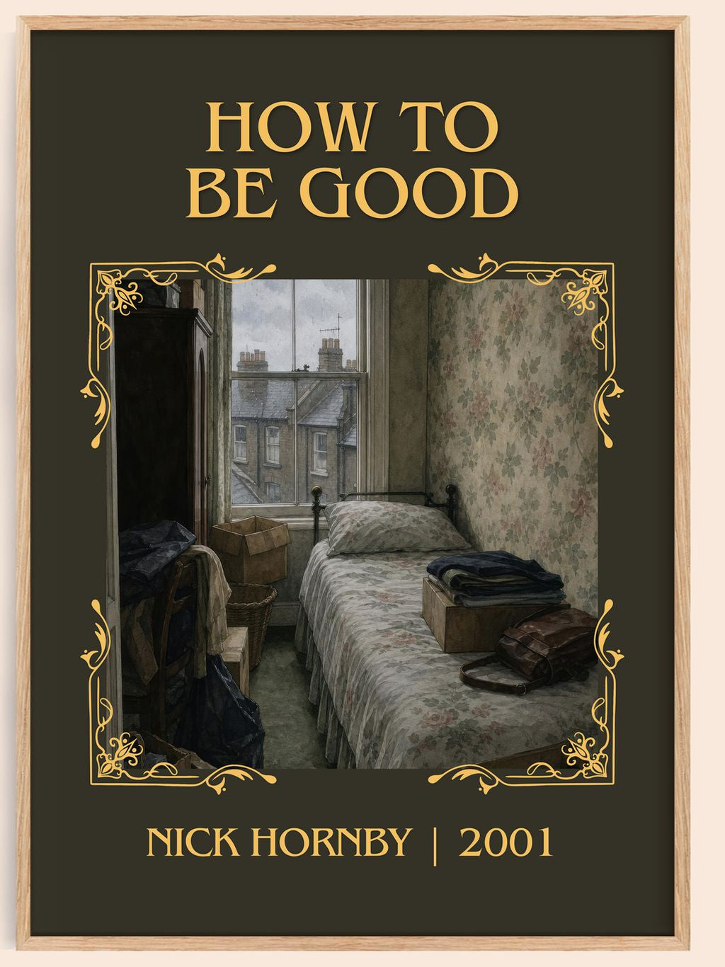 How to Be Good Classic Book Art Print by Nick Hornby – book poster