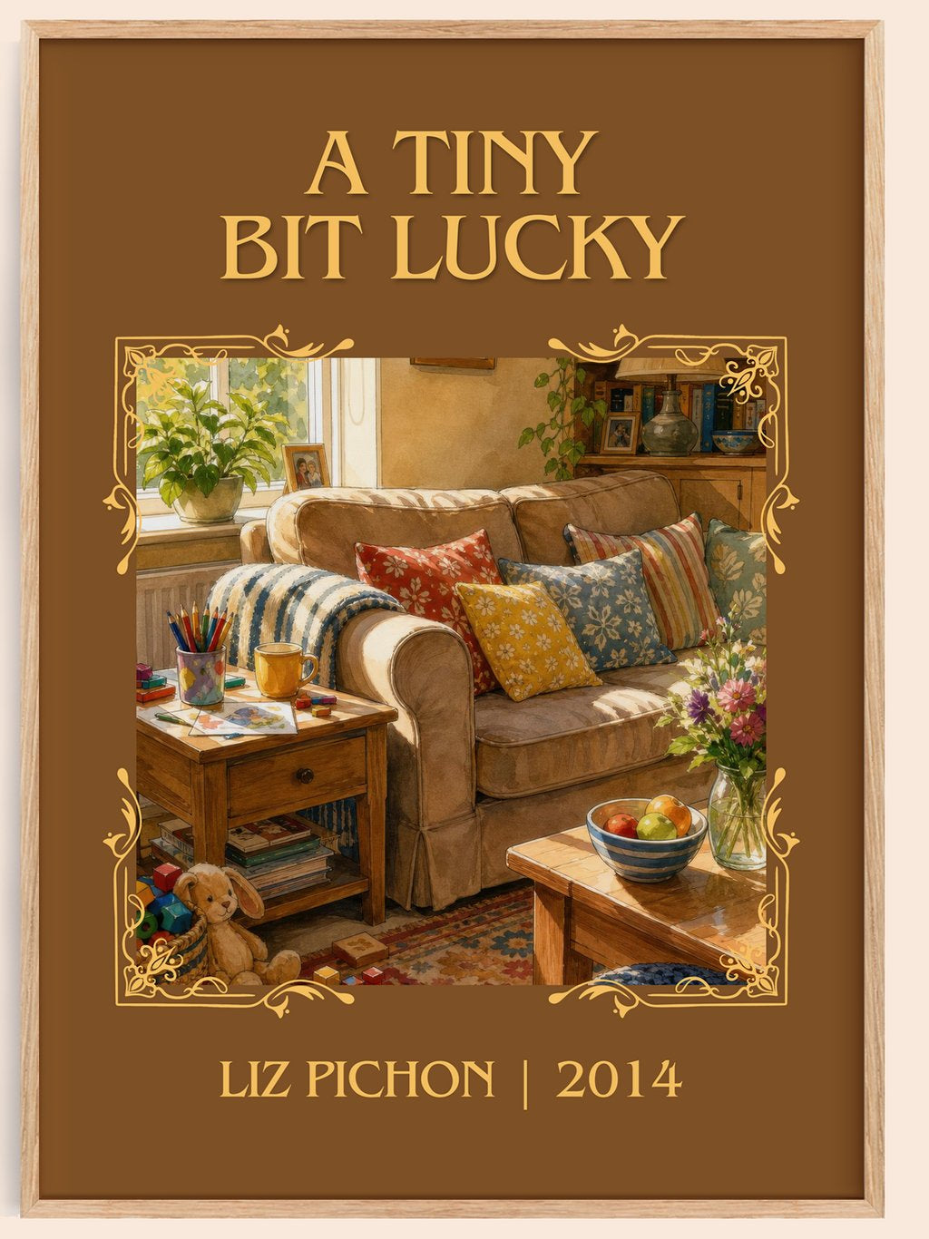 A Tiny Bit Lucky Classic Book Art Print by Liz Pichon – book poster