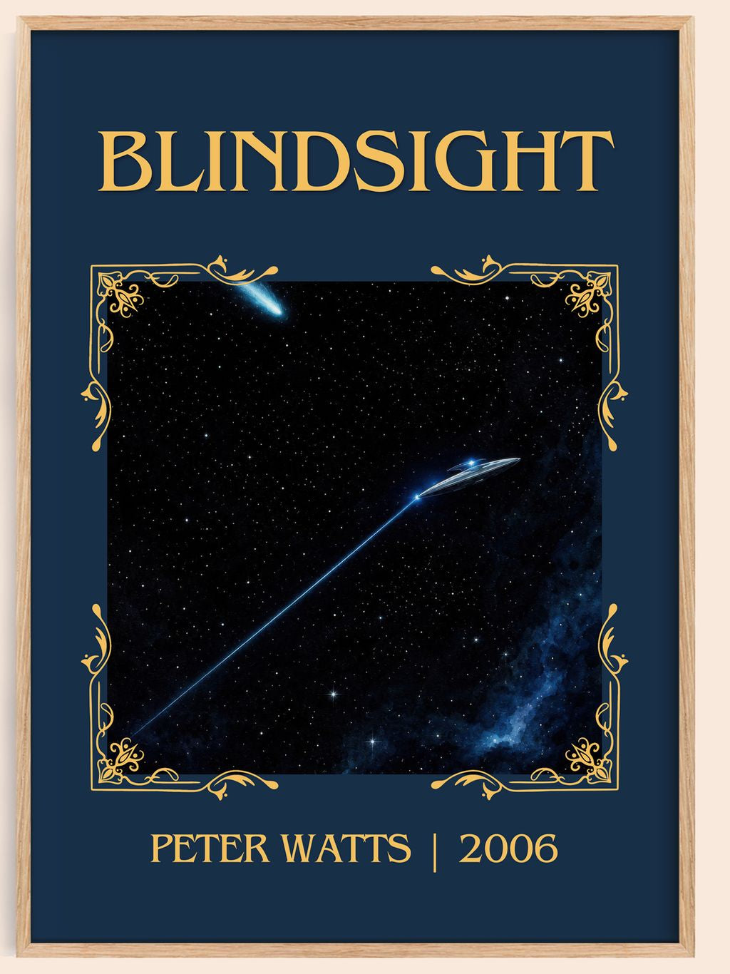 Blindsight Classic Book Art Print by Peter Watts – book poster