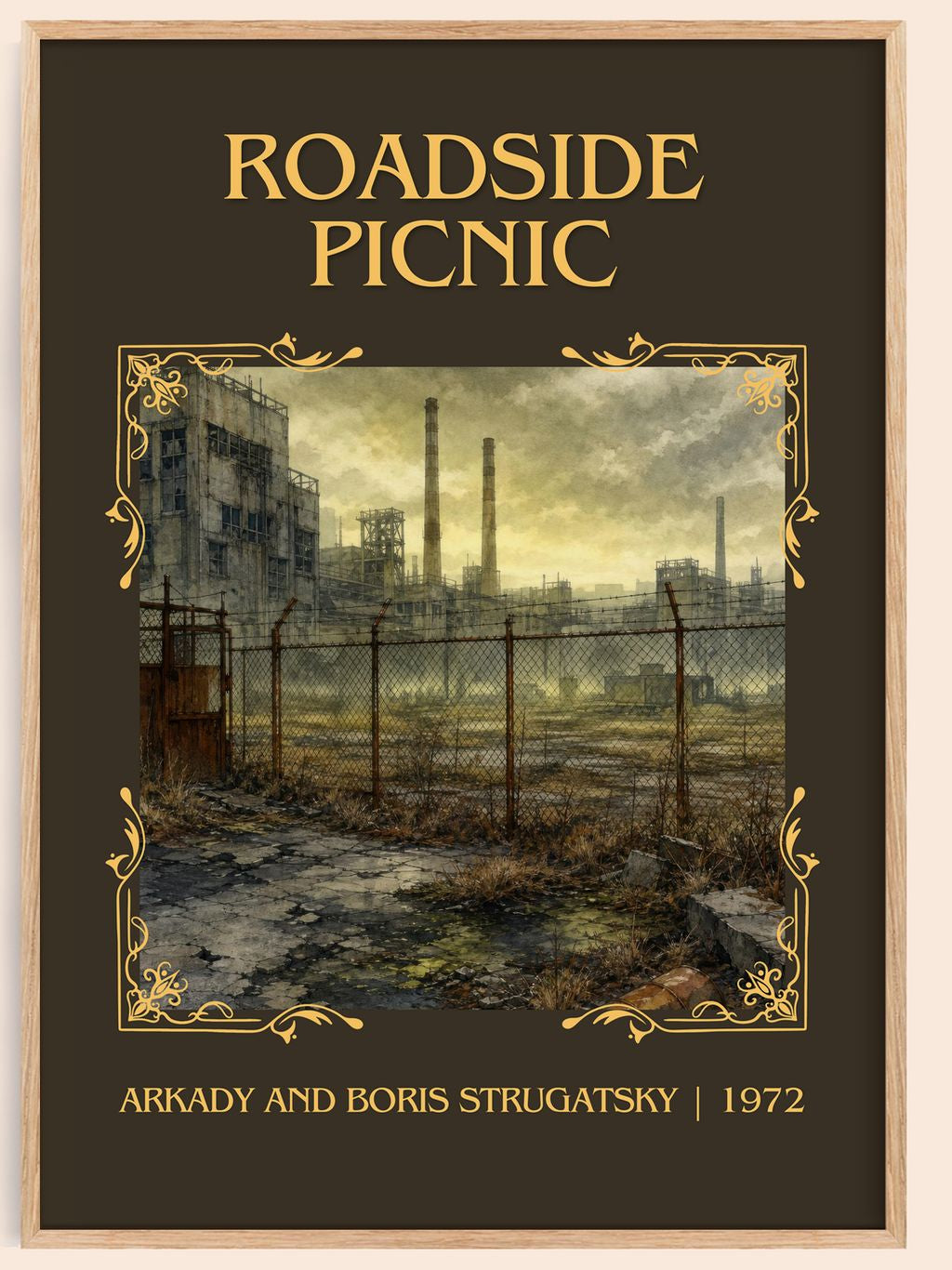 Roadside Picnic Classic Book Art Print by Arkady and Boris Strugatsky – book poster