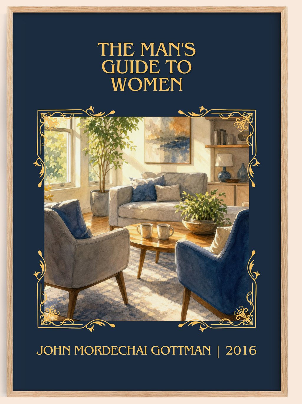 man's guide to women Classic Book Art Print by John Mordechai Gottman – book poster