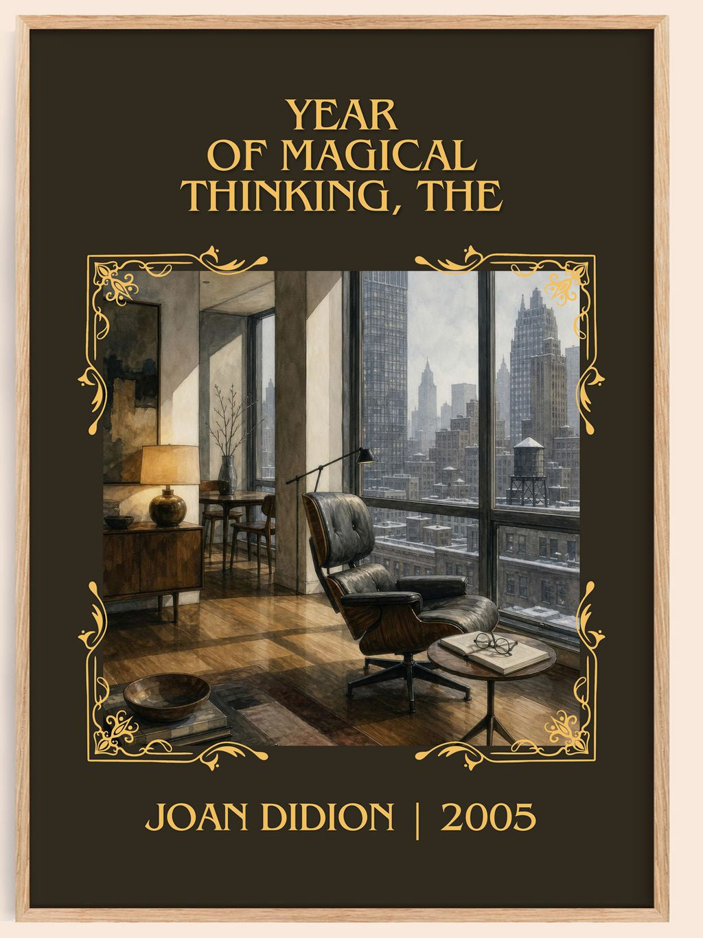 Year of Magical Thinking, The Classic Book Art Print by Joan Didion – book poster