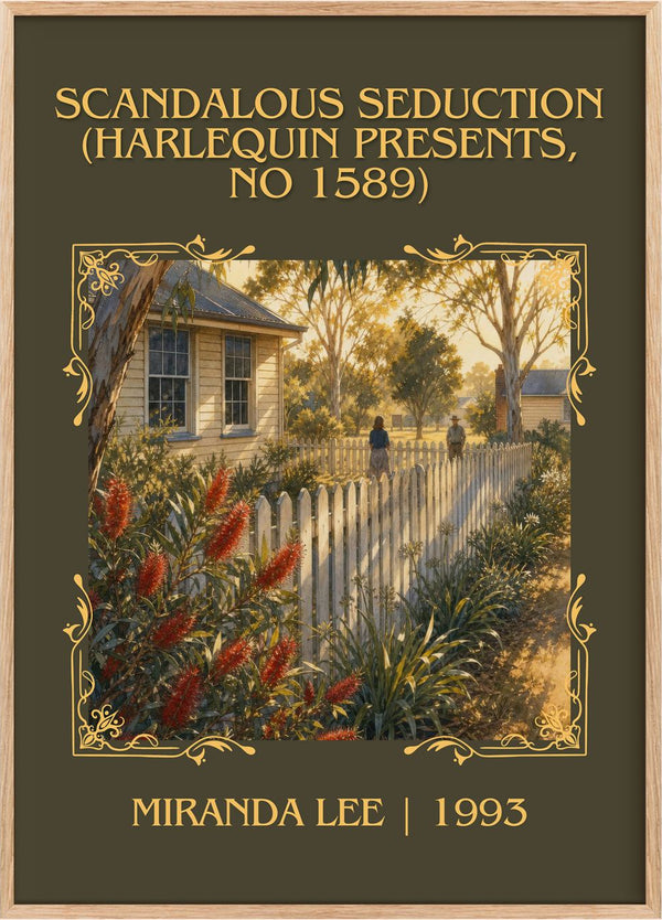 Scandalous Seduction (Harlequin Presents, No 1589) Classic Book Art Print by Miranda Lee