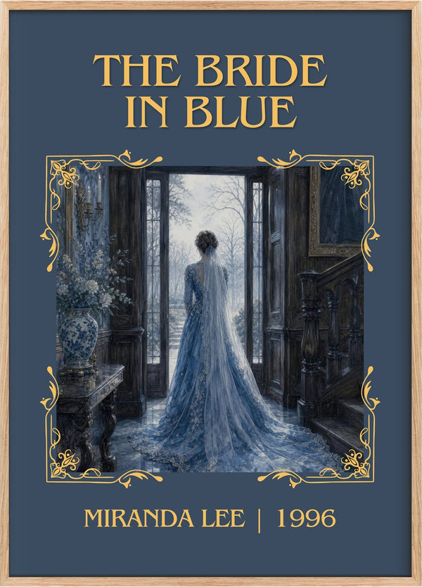 The Bride In Blue Classic Book Art Print by Miranda Lee