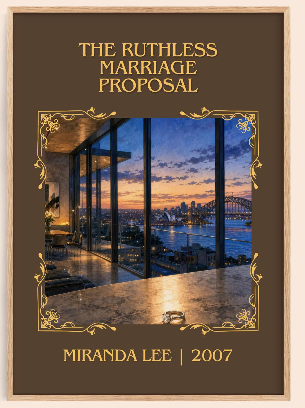 The Ruthless Marriage Proposal Classic Book Art Print by Miranda Lee – book poster