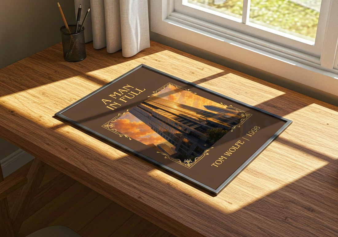 A Man in Full Classic Book Art Print by Tom Wolfe – print on a sunlit desk