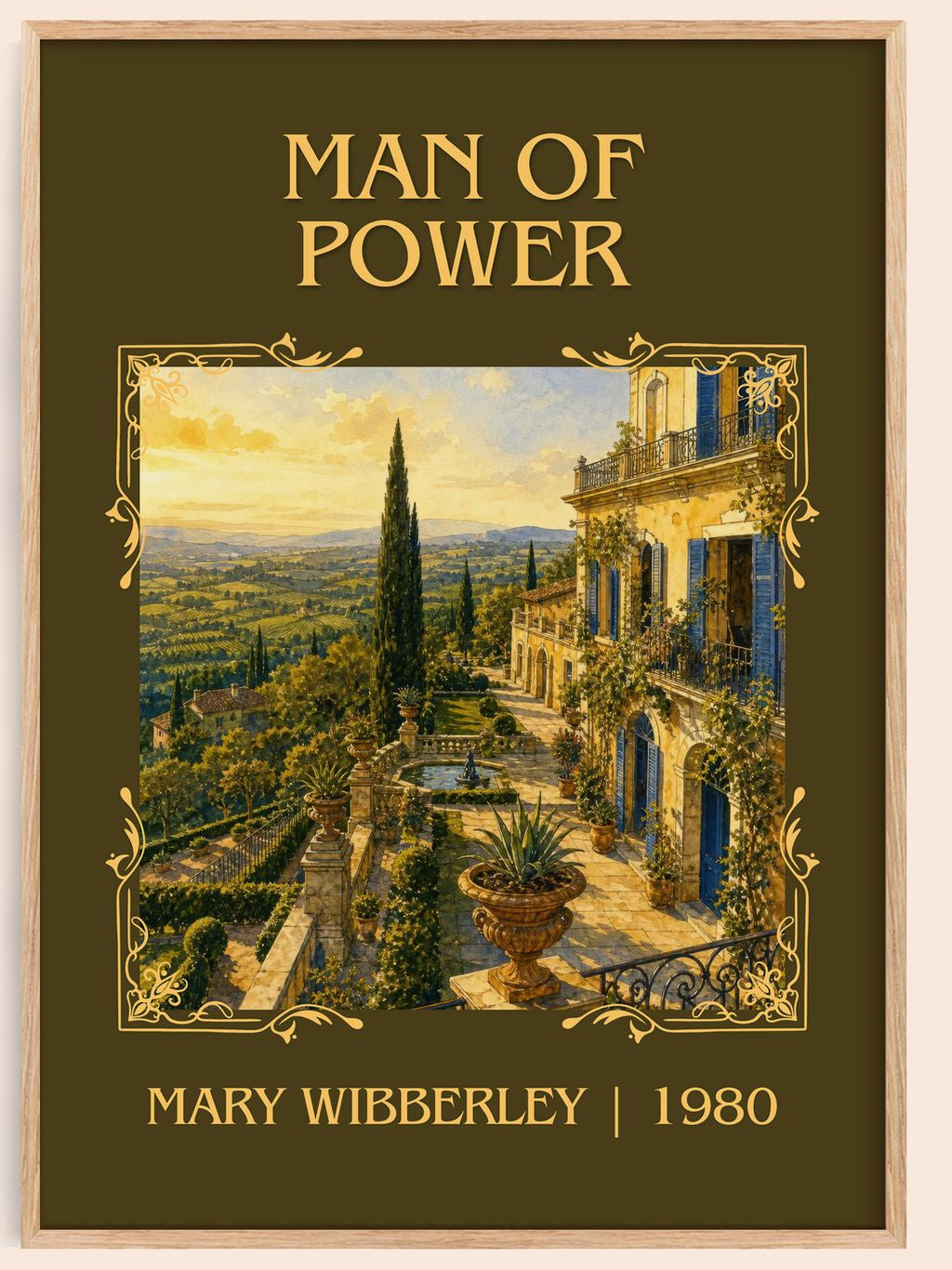 Man of power Classic Book Art Print by Mary Wibberley – book poster