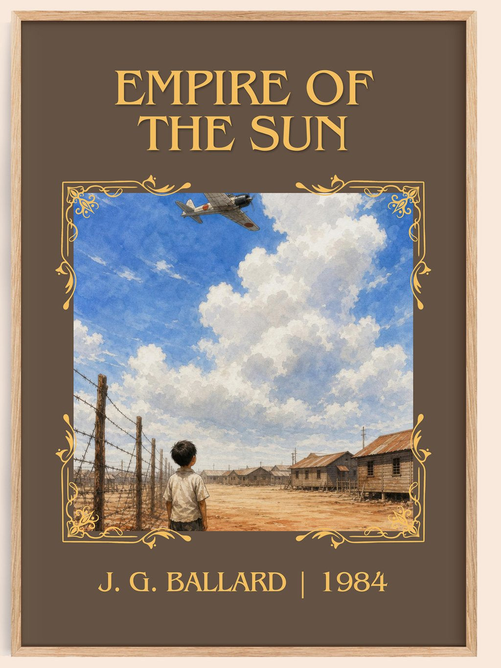 Empire of the Sun Classic Book Art Print by J. G. Ballard – book poster