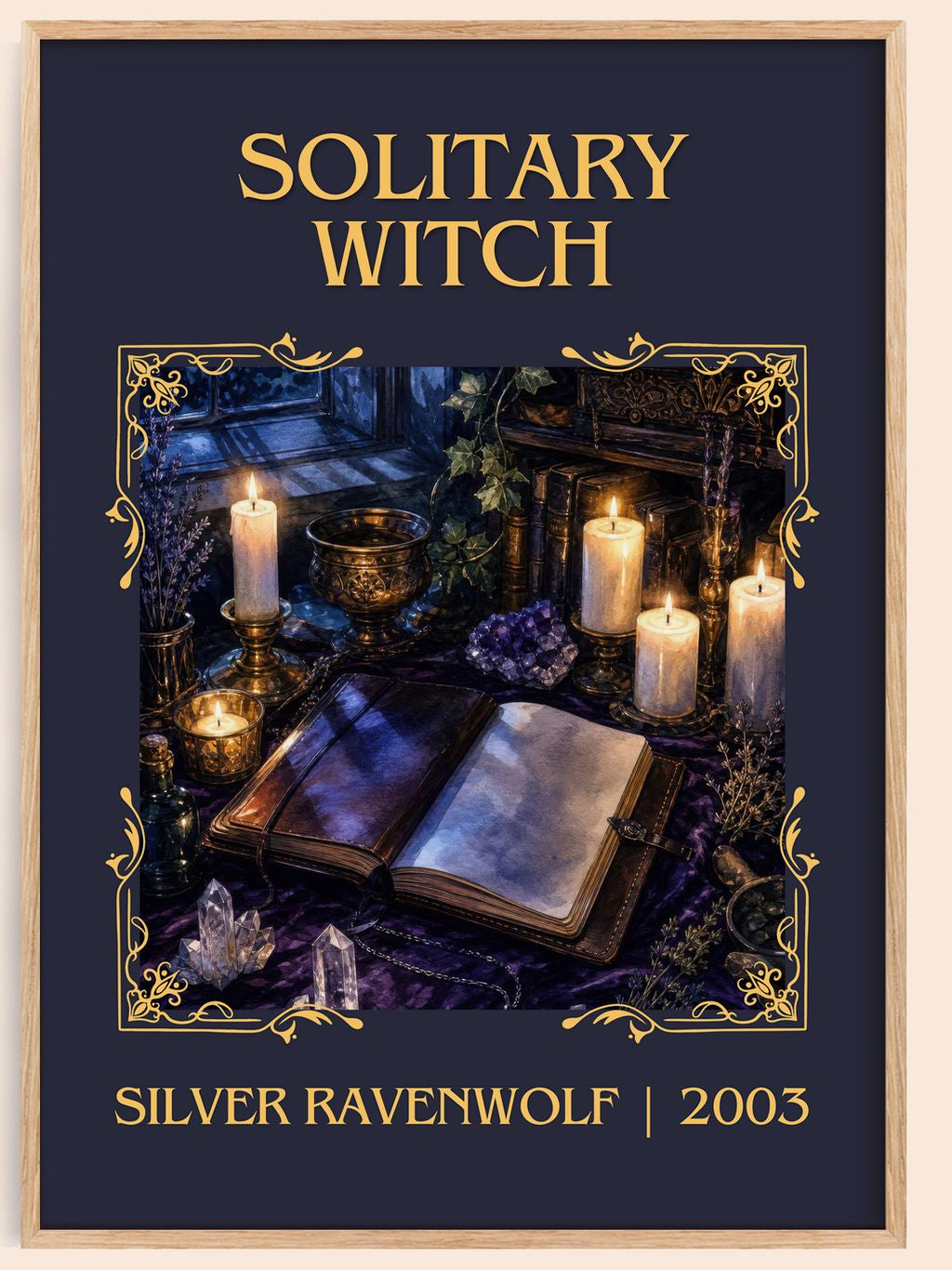 Solitary Witch Classic Book Art Print by Silver Ravenwolf – book poster