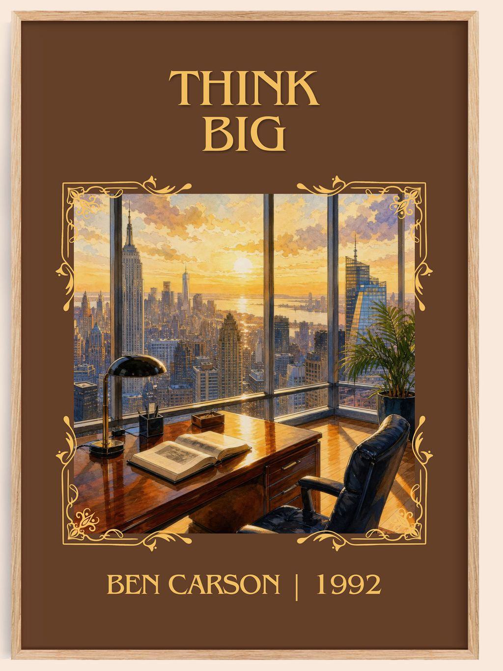 Think big Classic Book Art Print by Ben Carson – book poster
