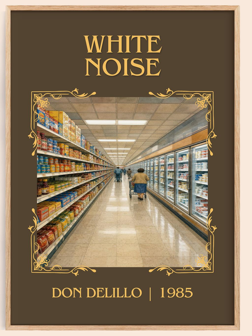 White Noise Classic Book Art Print by Don DeLillo – book poster