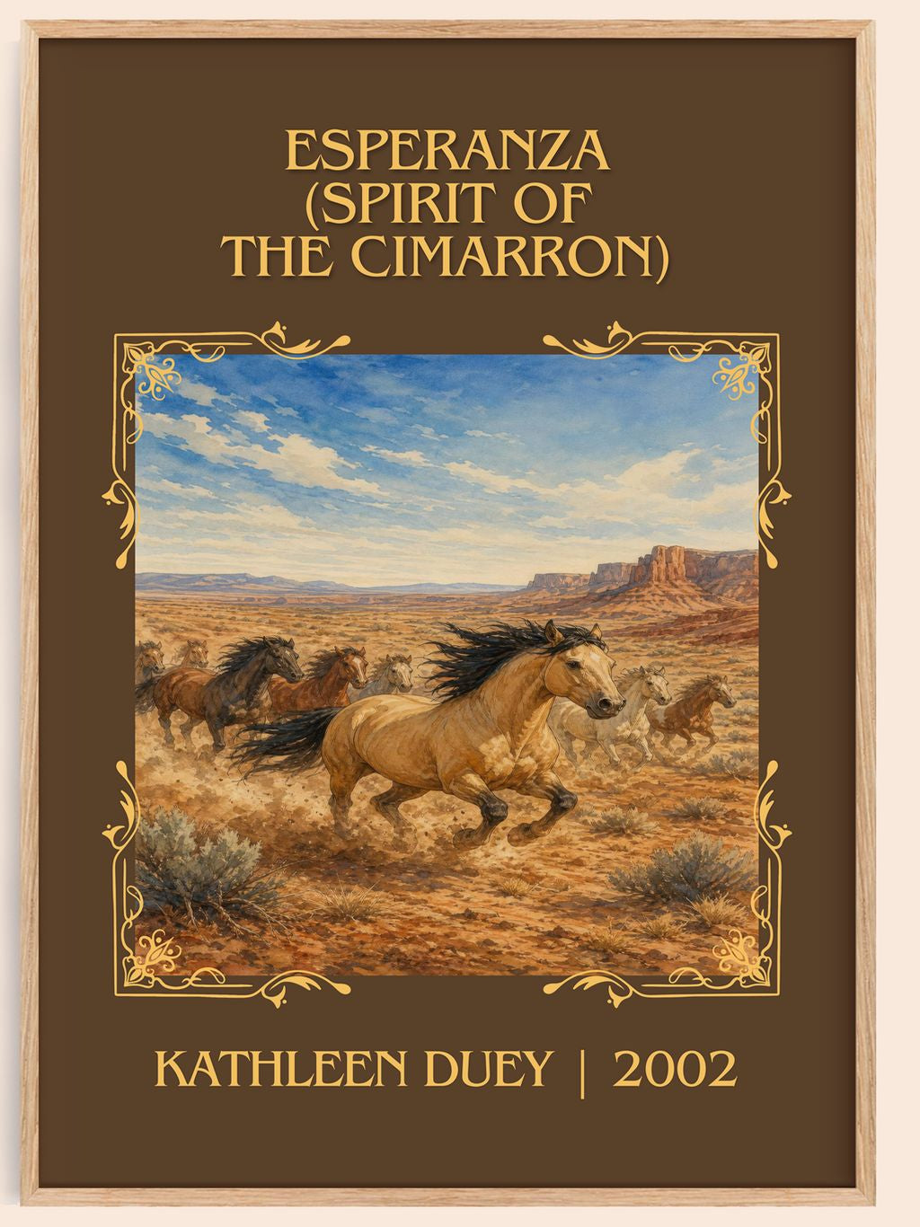 Esperanza (Spirit of the Cimarron) Classic Book Art Print by K. Duey – book poster