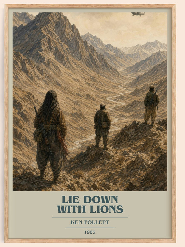 Lie Down With Lions Book Cover Poster by Ken Follett