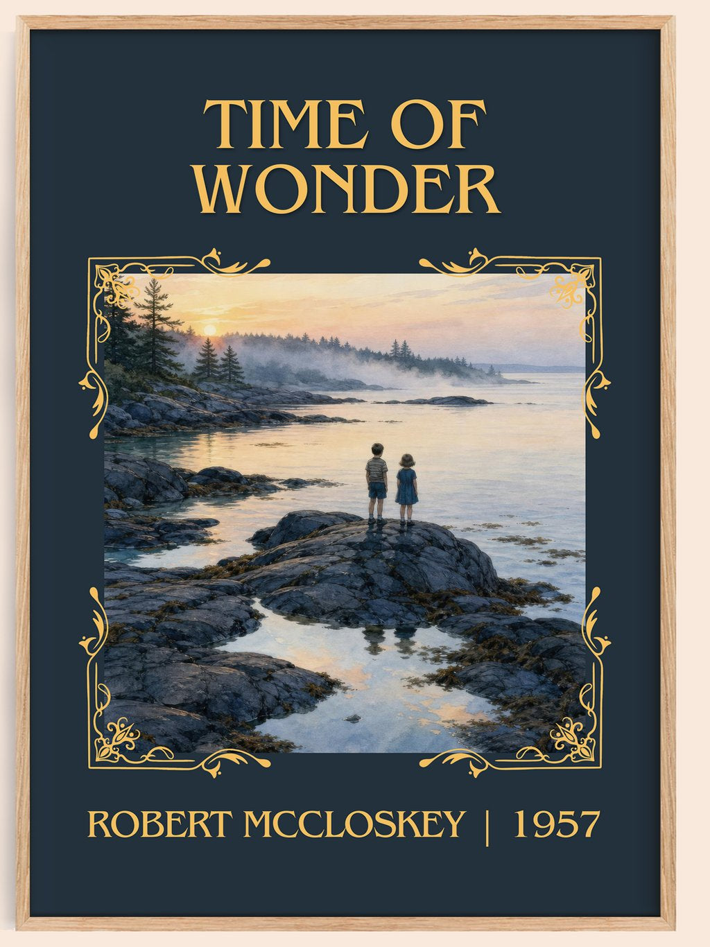 Time of Wonder Classic Book Art Print by Robert McCloskey – book poster