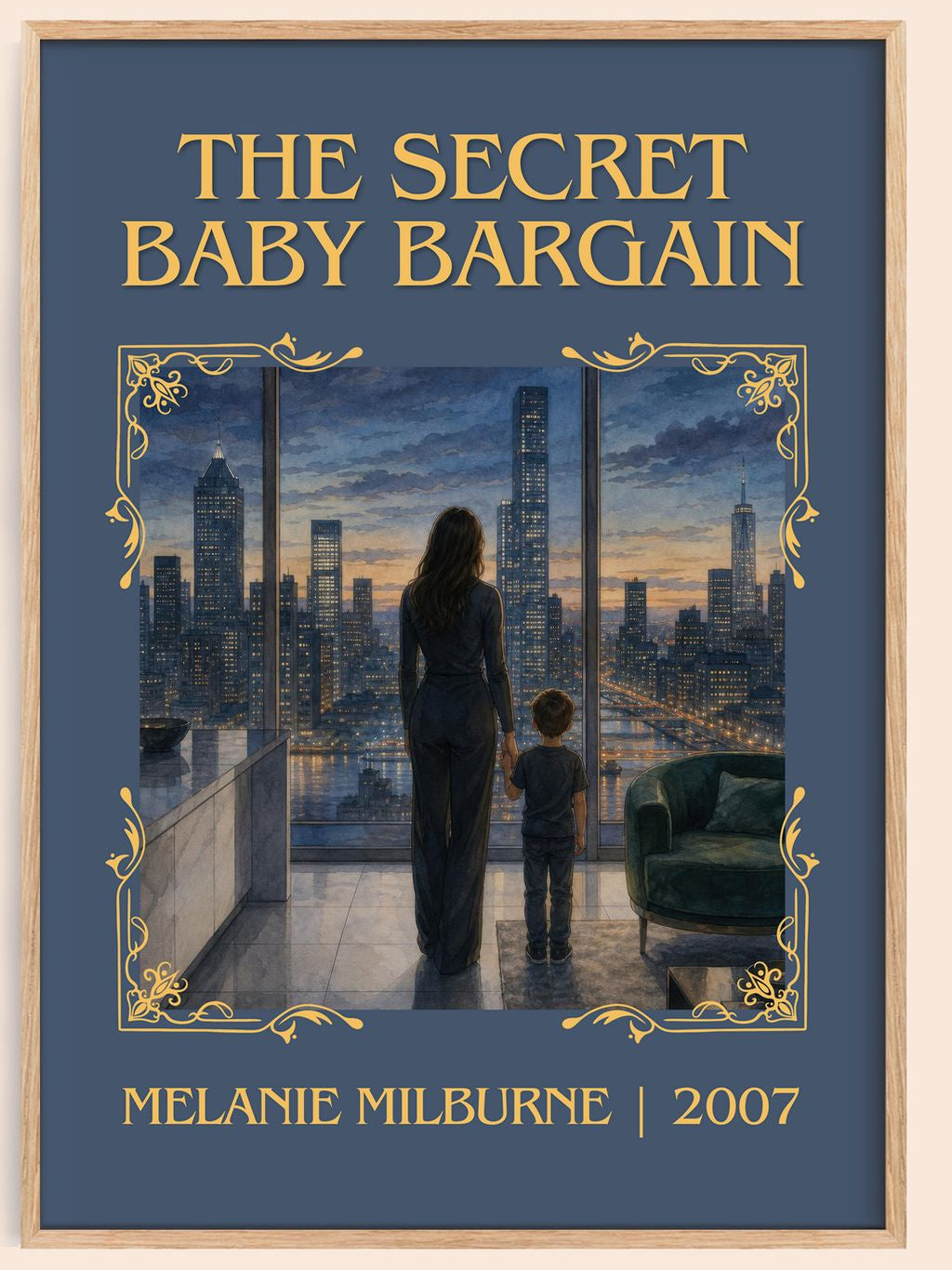 The Secret Baby Bargain Classic Book Art Print by Melanie Milburne – book poster