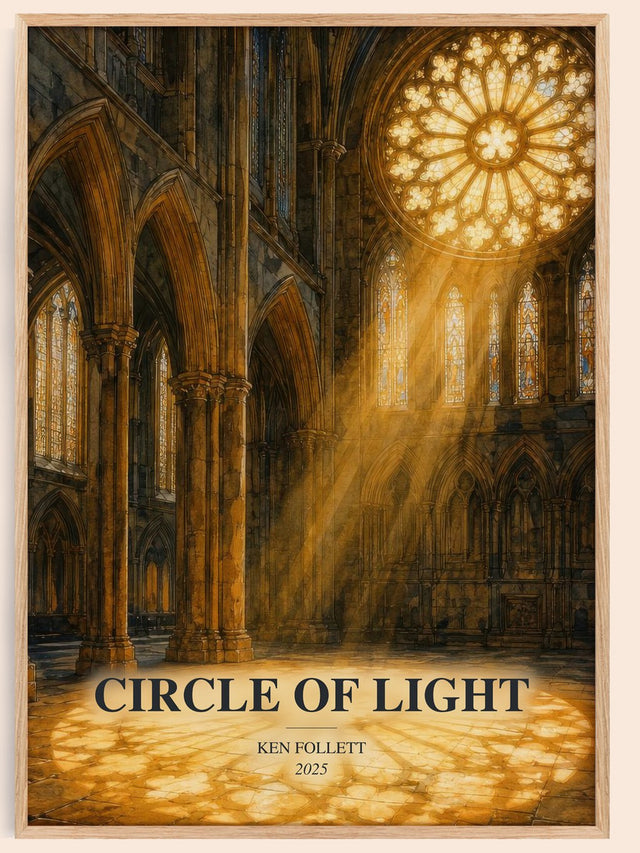 Circle Of Light Book Watercolour Illustration by Ken Follett