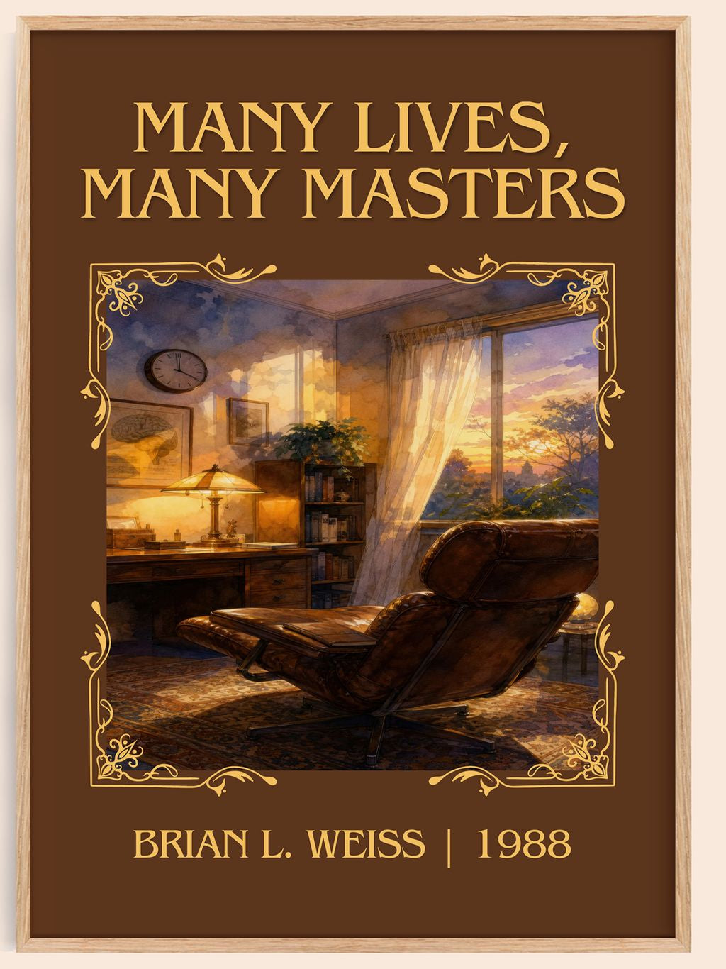 Many Lives, Many Masters Classic Book Art Print by Brian L. Weiss – book poster