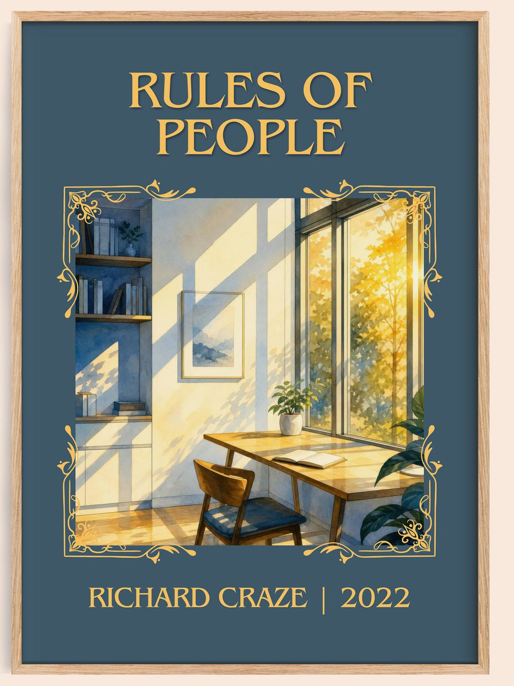 Rules of People Classic Book Art Print by Richard Craze – book poster