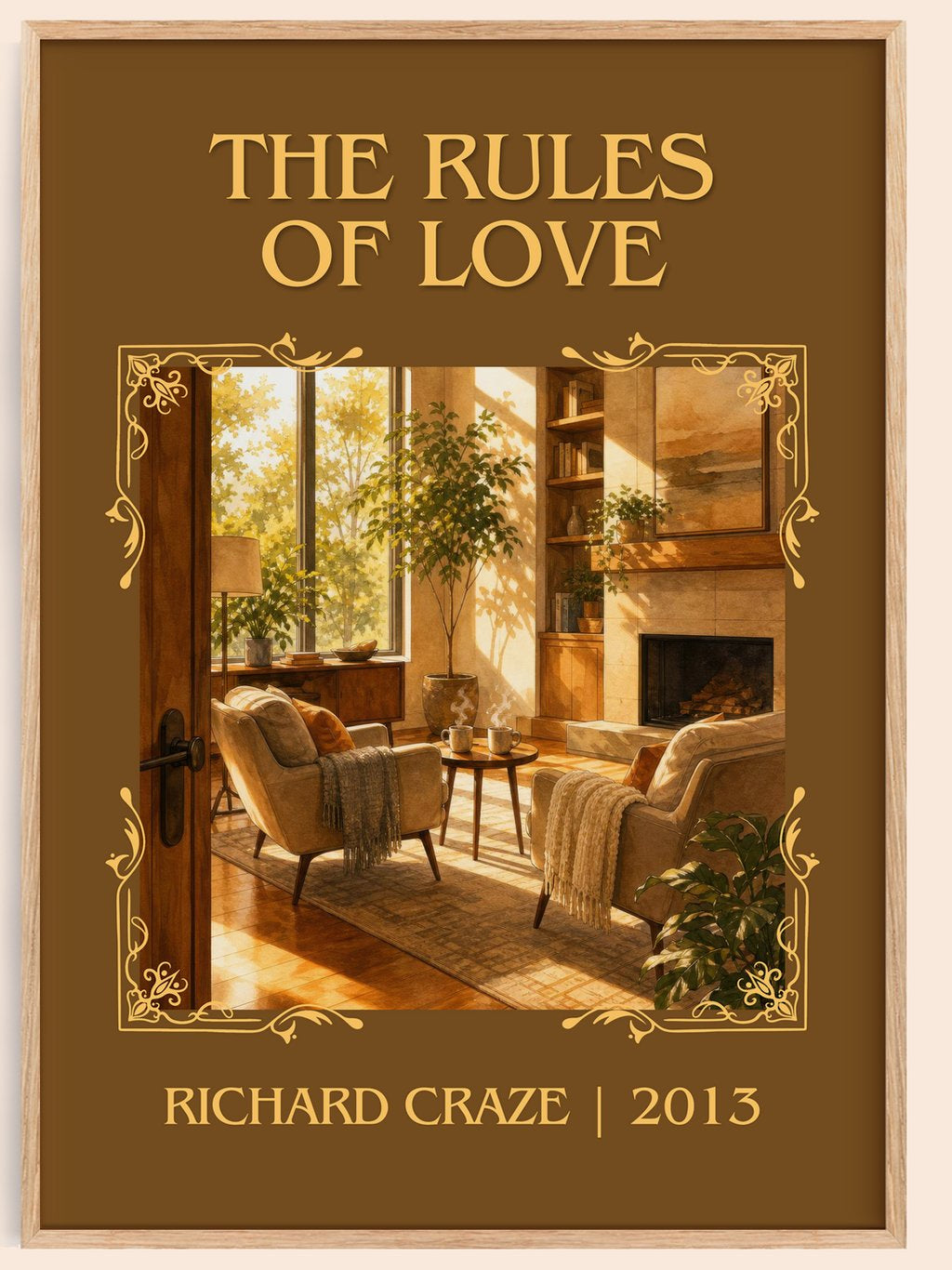 The Rules of Love Classic Book Art Print by Richard Craze – book poster