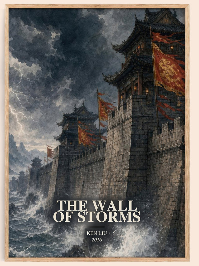 The Wall Of Storms Book Watercolour Illustration by Ken Liu