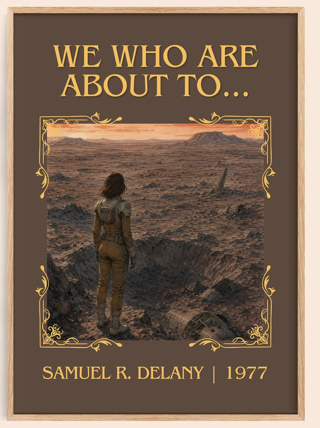 We Who Are About To... Classic Book Art Print by Samuel R. Delany – book poster