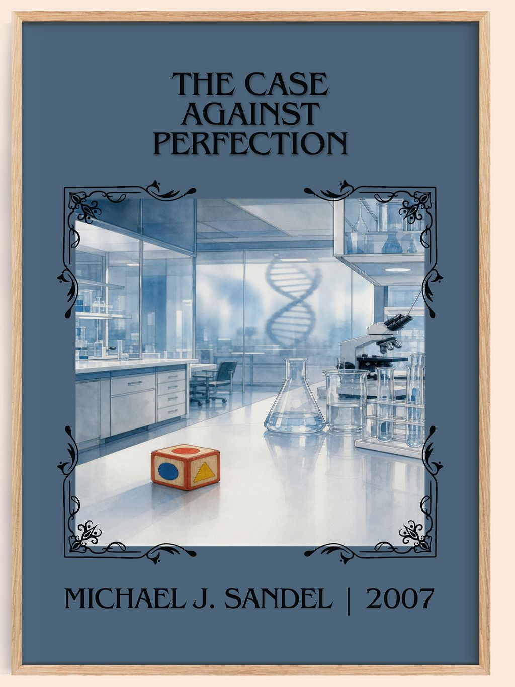 Case against Perfection Classic Book Art Print by Michael J. Sandel – book poster
